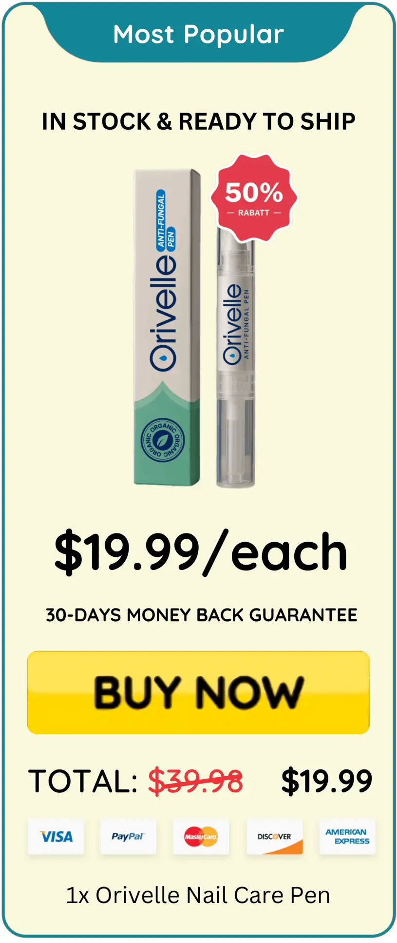 Orrivell Nail Fungus Pen price – Orrivell